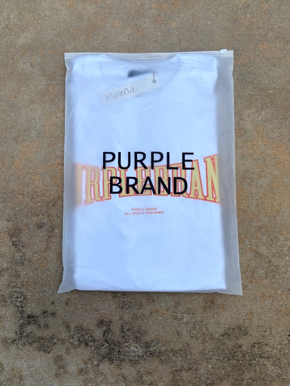 Purple Brand Men's White Graphic T-Shirt